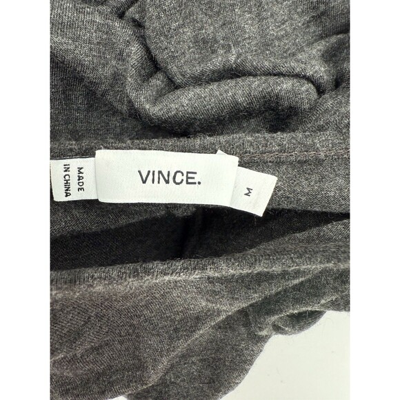 Vince Long Sleeved Heather Gray Oversized Boat Neck Top Size MEDIUM EUC - Picture 4 of 7